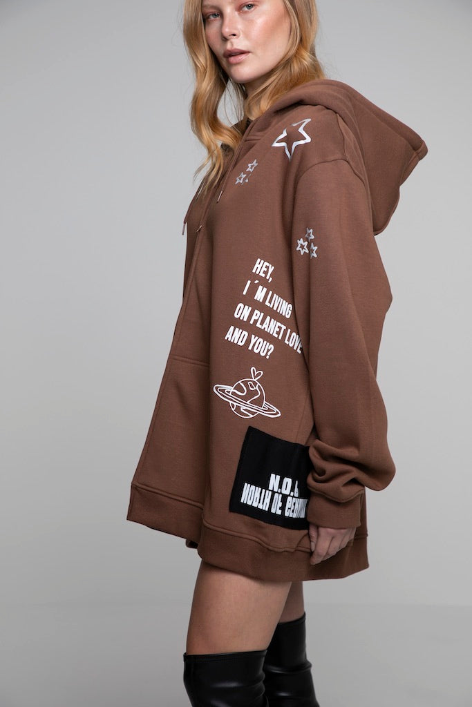 HEAVY WEIGHT ZIPPER CARDIGAN MADE IN HEAVEN