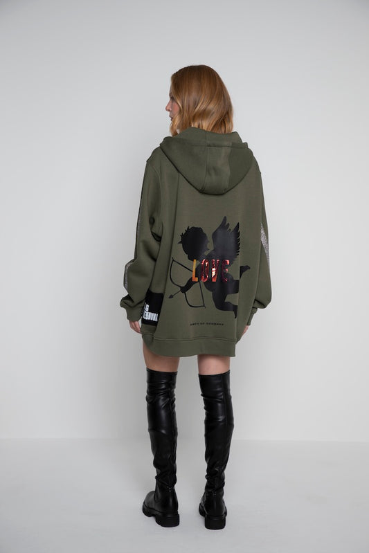 HEAVY WEIGHT ZIPPER CARDIGAN AMOR