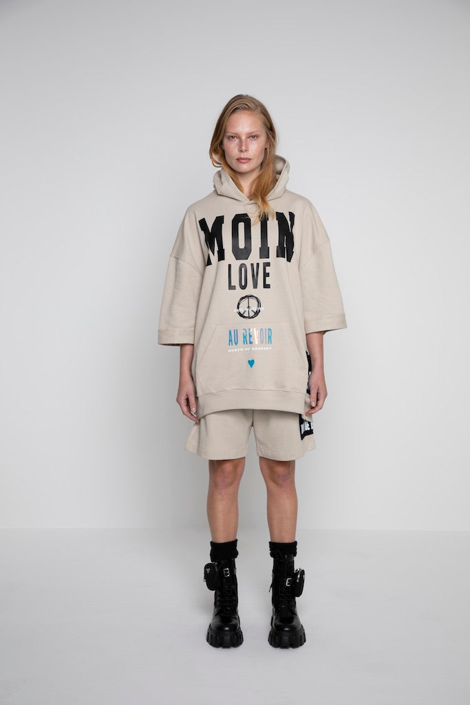 OVERSIZED DRY HALF SLEEVE HOODIE MOIN