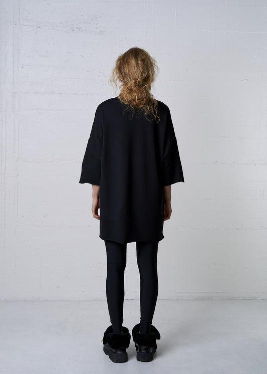 MODAL NORDIC LONG TEE BLACK