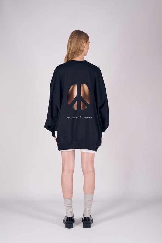 NORDIC DRY CUT OUT PEACE SWEATSHIRT