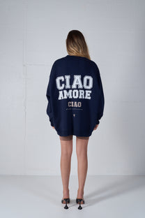 OVERSIZED COLLEGE CARDIGAN CIAO AMORE