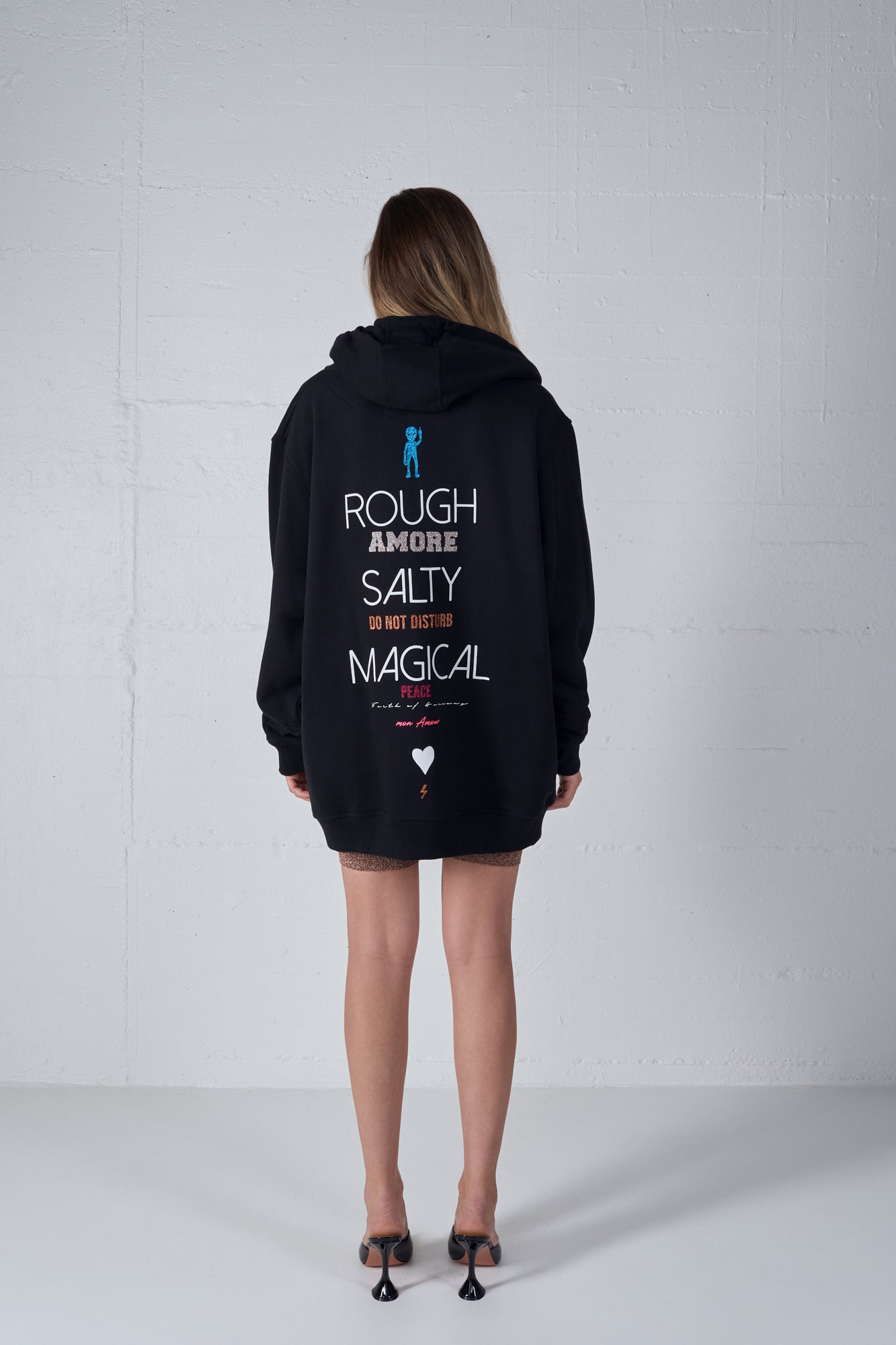 HEAVY WEIGHT ZIPPER CARDIGAN SALTY BLACK