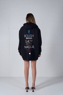 HEAVY WEIGHT ZIPPER CARDIGAN SALTY BLACK