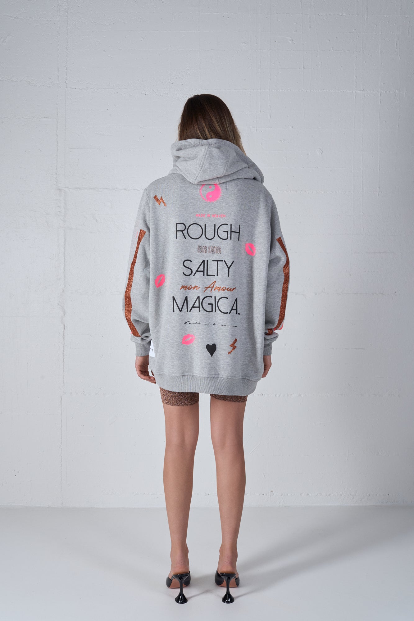 HEAVY WEIGHT ZIPPER CARDIGAN SALTY GREY