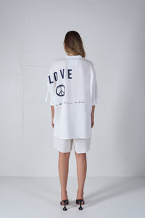 NORDIC SHIRT TENCEL LOVE PEACE