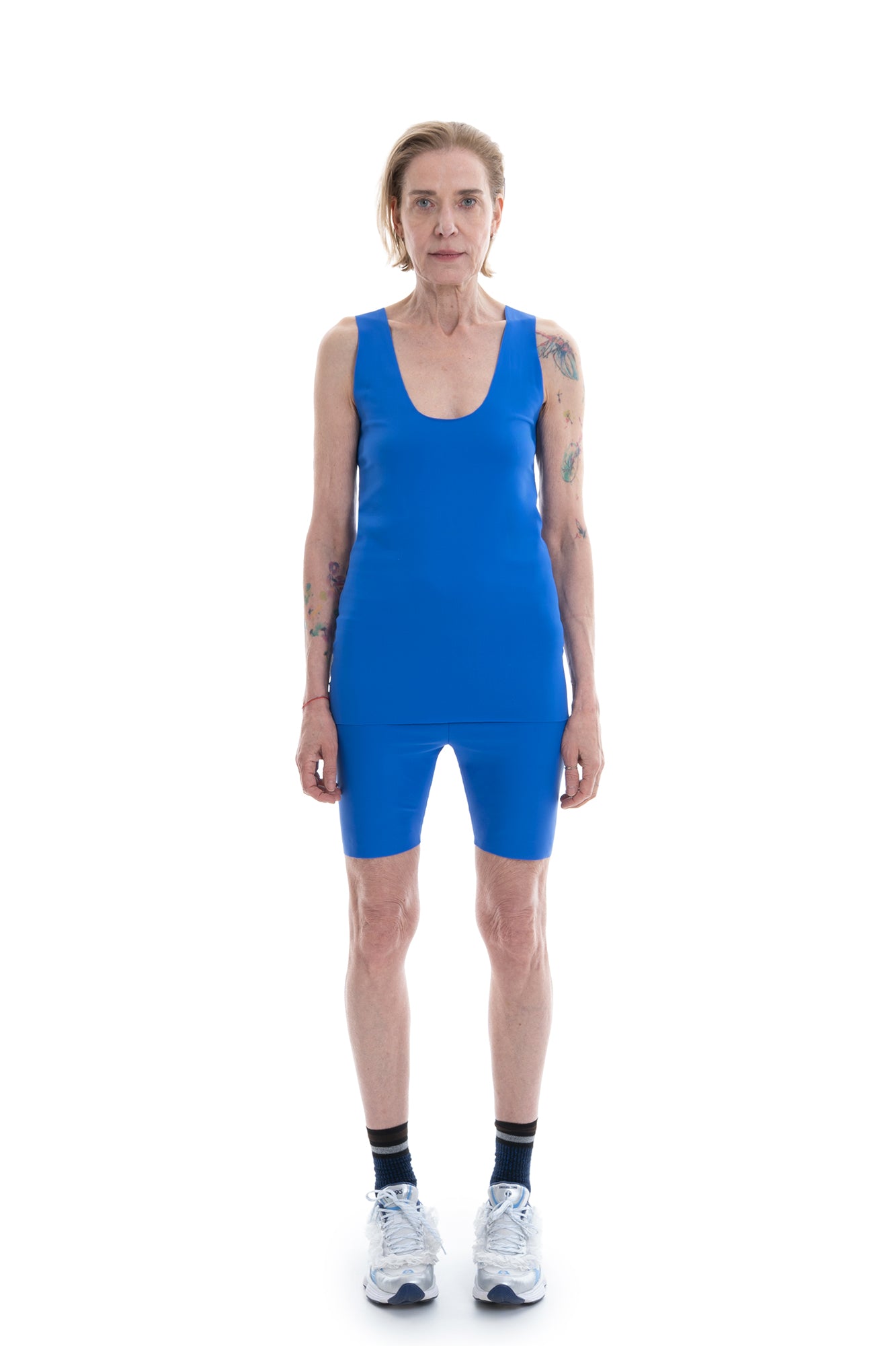 SOFT FITTED JERSEY TANK ROYAL BLUE