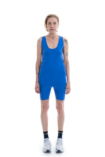 SOFT FITTED JERSEY TANK ROYAL BLUE