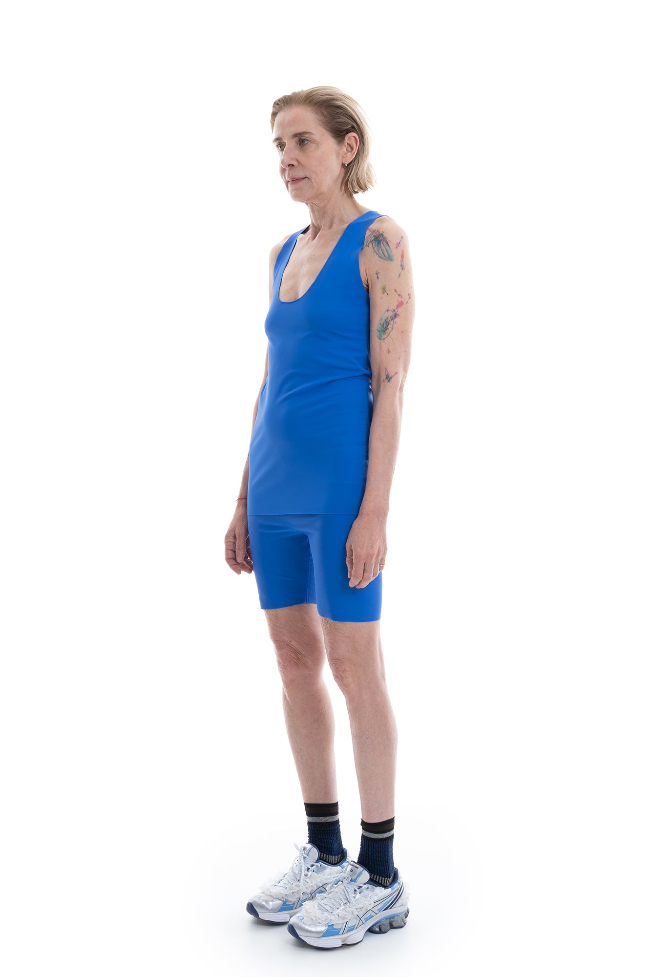 SOFT FITTED JERSEY TANK ROYAL BLUE