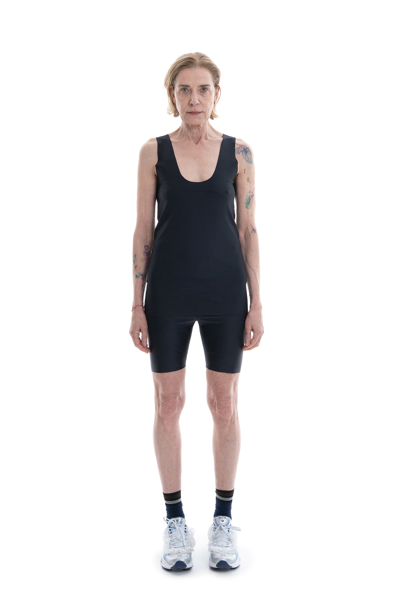 SOFT FITTED JERSEY TANK BLACK