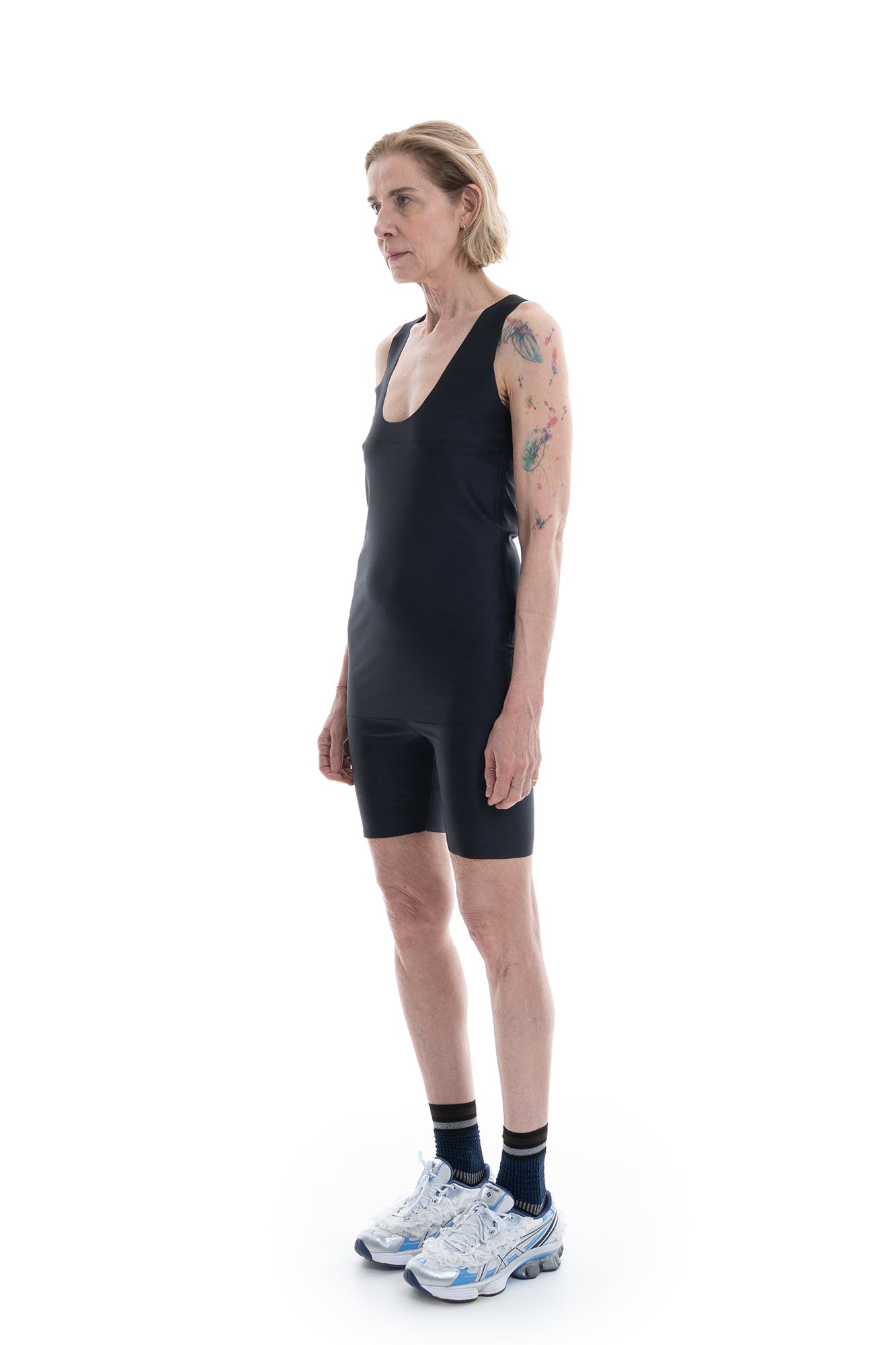 SOFT FITTED JERSEY TANK BLACK