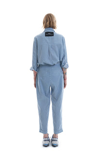 BOXER TROUSER BLUE/WHITE STRIPES