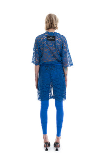 LACE BOXER SHORT ROYAL BLUE