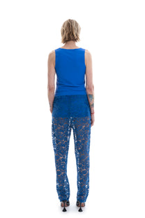 LACE BOXER TROUSER ROYAL BLUE