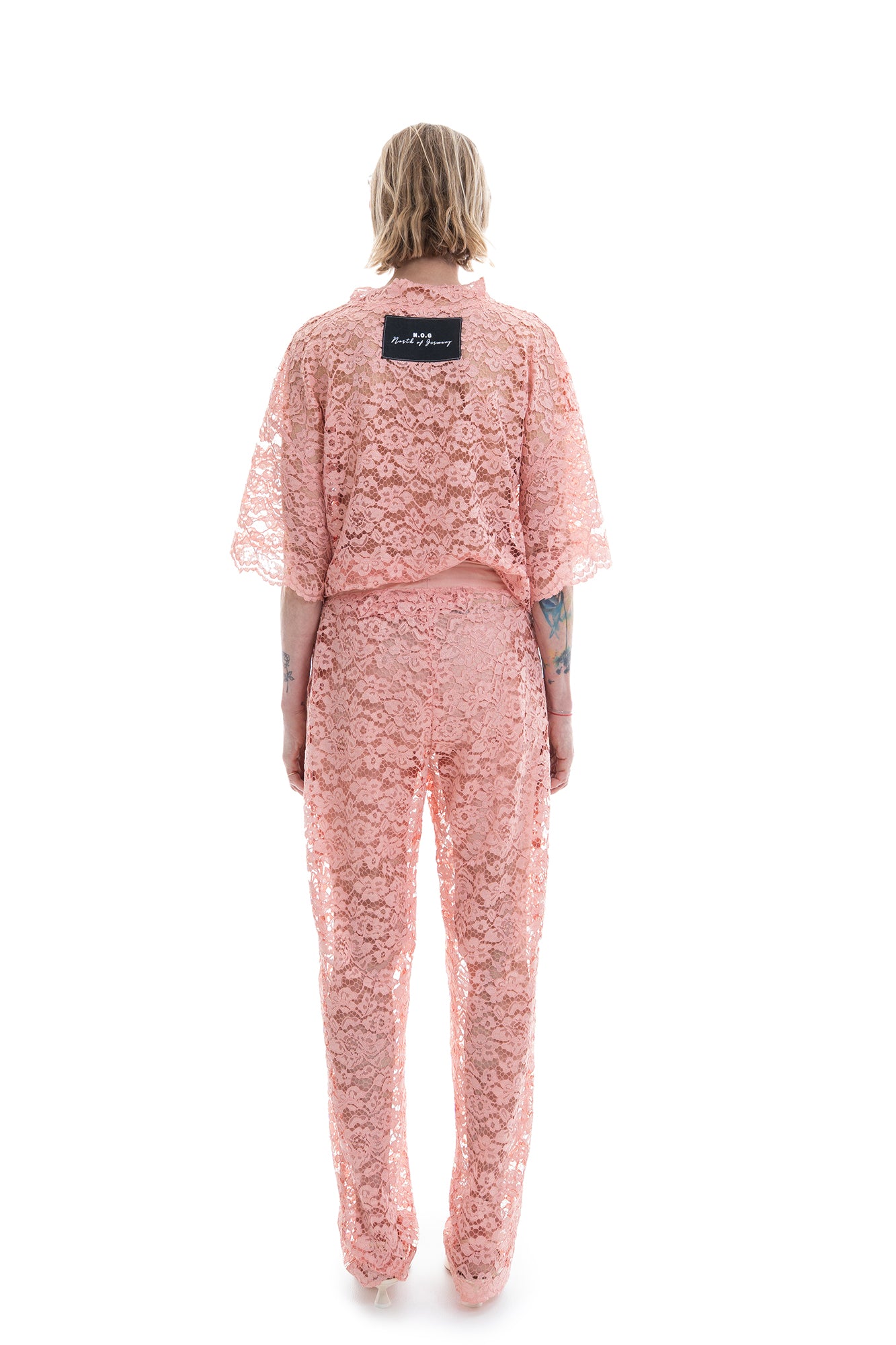 LACE BOXER TROUSER ROSÈ