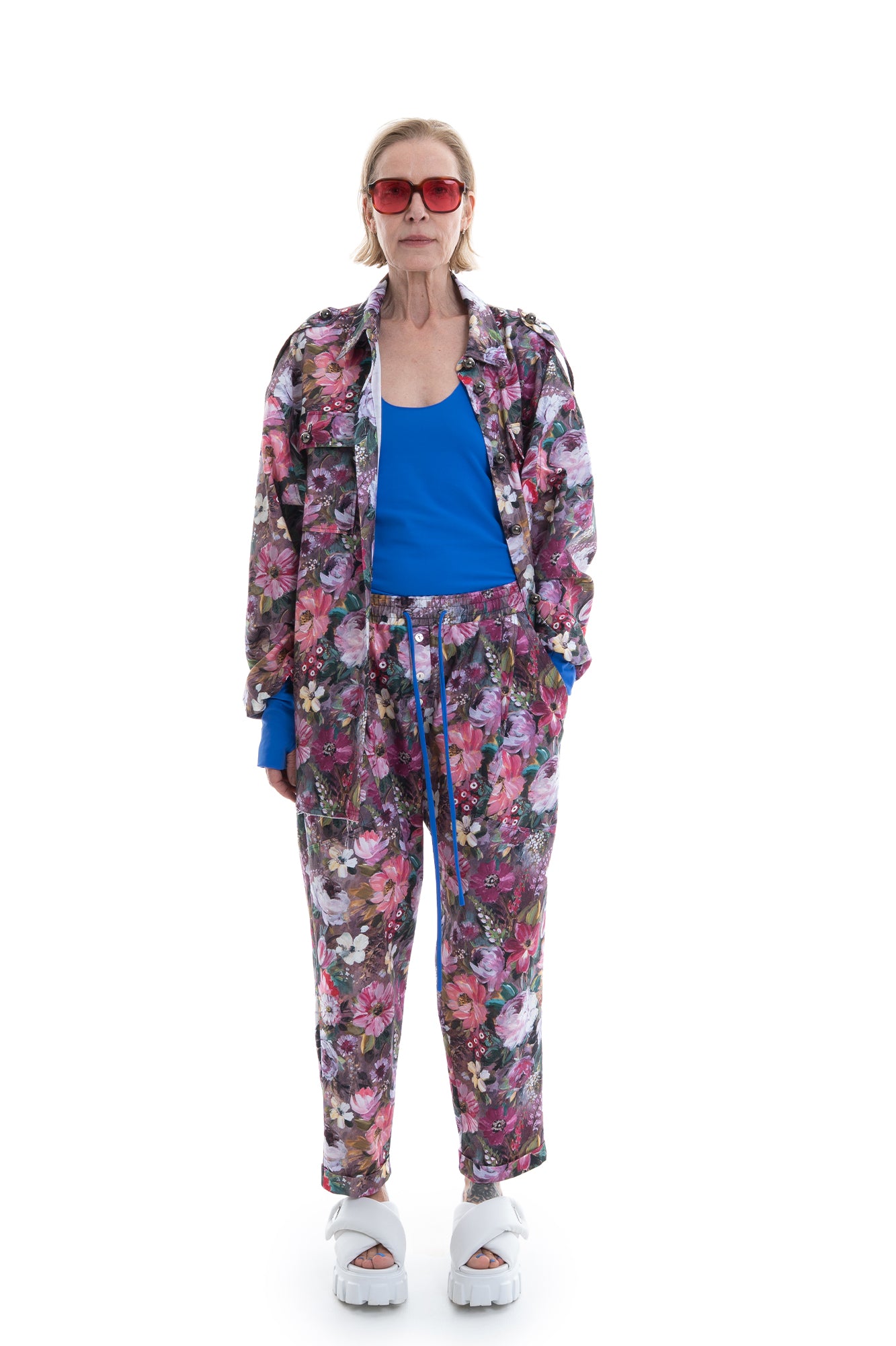 BOXER TROUSER DARK FLOWERS