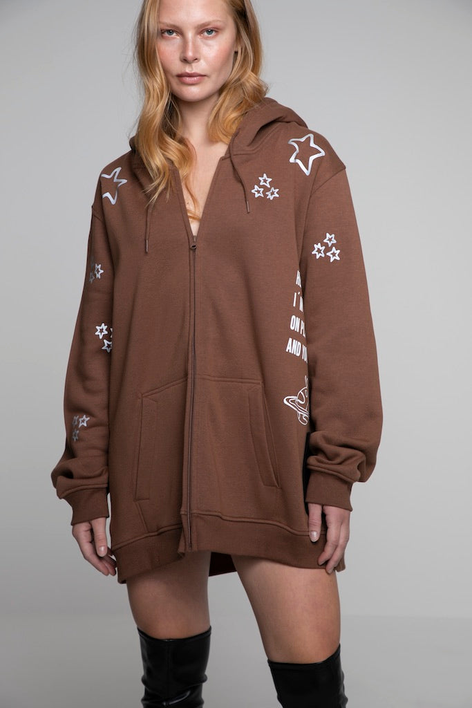 HEAVY WEIGHT ZIPPER CARDIGAN MADE IN HEAVEN