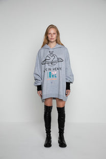 SUPER OVERSIZED STREETWEAR HOODIE MADE IN HEAVEN
