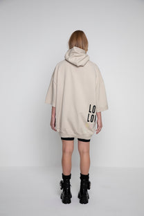 OVERSIZED DRY HALF SLEEVE HOODIE MOIN