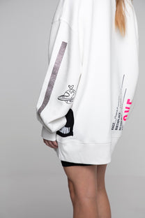 ORGANIC COTTON OVERSIZED SWEATSHIRT PLANET LOVE
