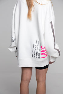 ORGANIC COTTON OVERSIZED SWEATSHIRT PLANET LOVE