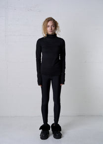 MODAL TURTLENECK LONGSLEEVE BLACK