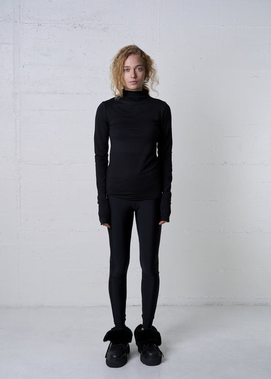 MODAL TURTLENECK LONGSLEEVE BLACK