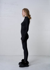 MODAL TURTLENECK LONGSLEEVE BLACK