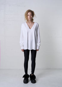 MODAL V-NECK LONG SLEEVE SHIRT