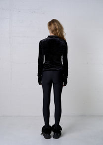 VELVET TURTLENECK SHIRT