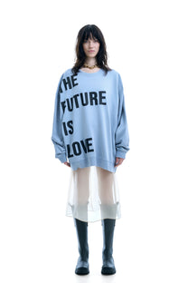 THE FUTURE IS LOVE VINTAGE WASHED SWEATSHIRT
