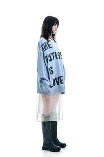 THE FUTURE IS LOVE VINTAGE WASHED SWEATSHIRT