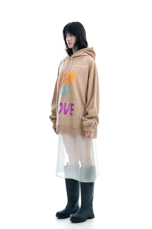 KINDLY FUCK OFF, LOVE, HOODIE