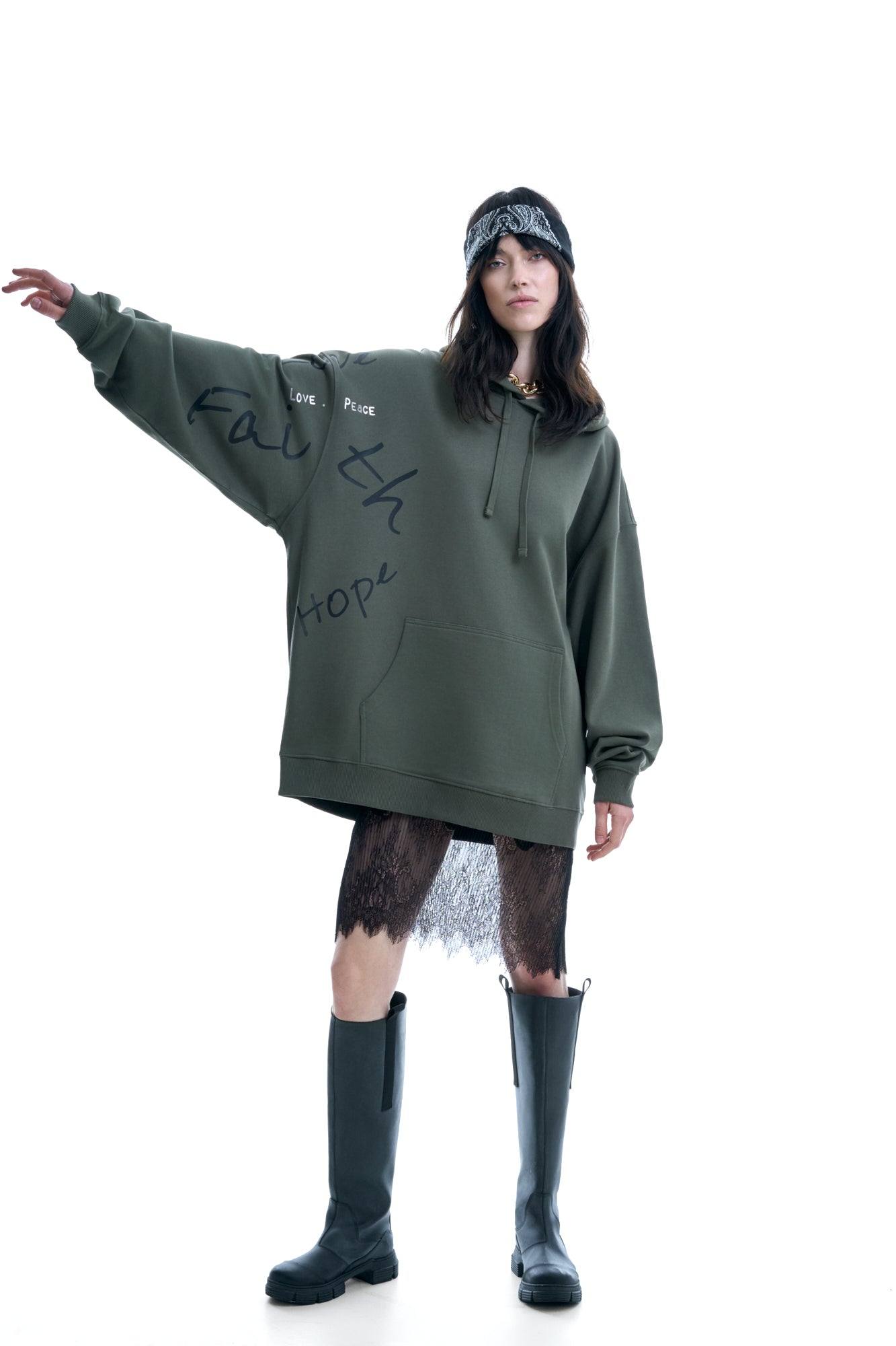 LOVE FAITH HOPE, HOODIE