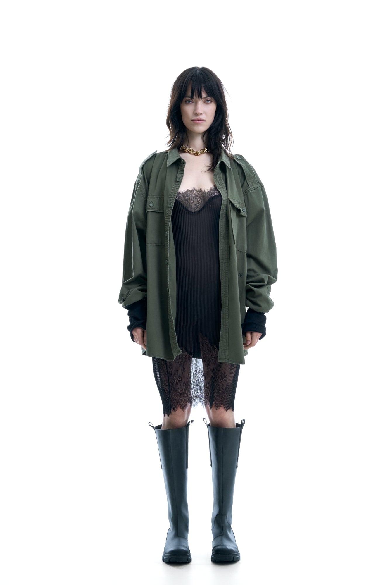 DEAR WORLD MILITARY BLOUSE JACKET