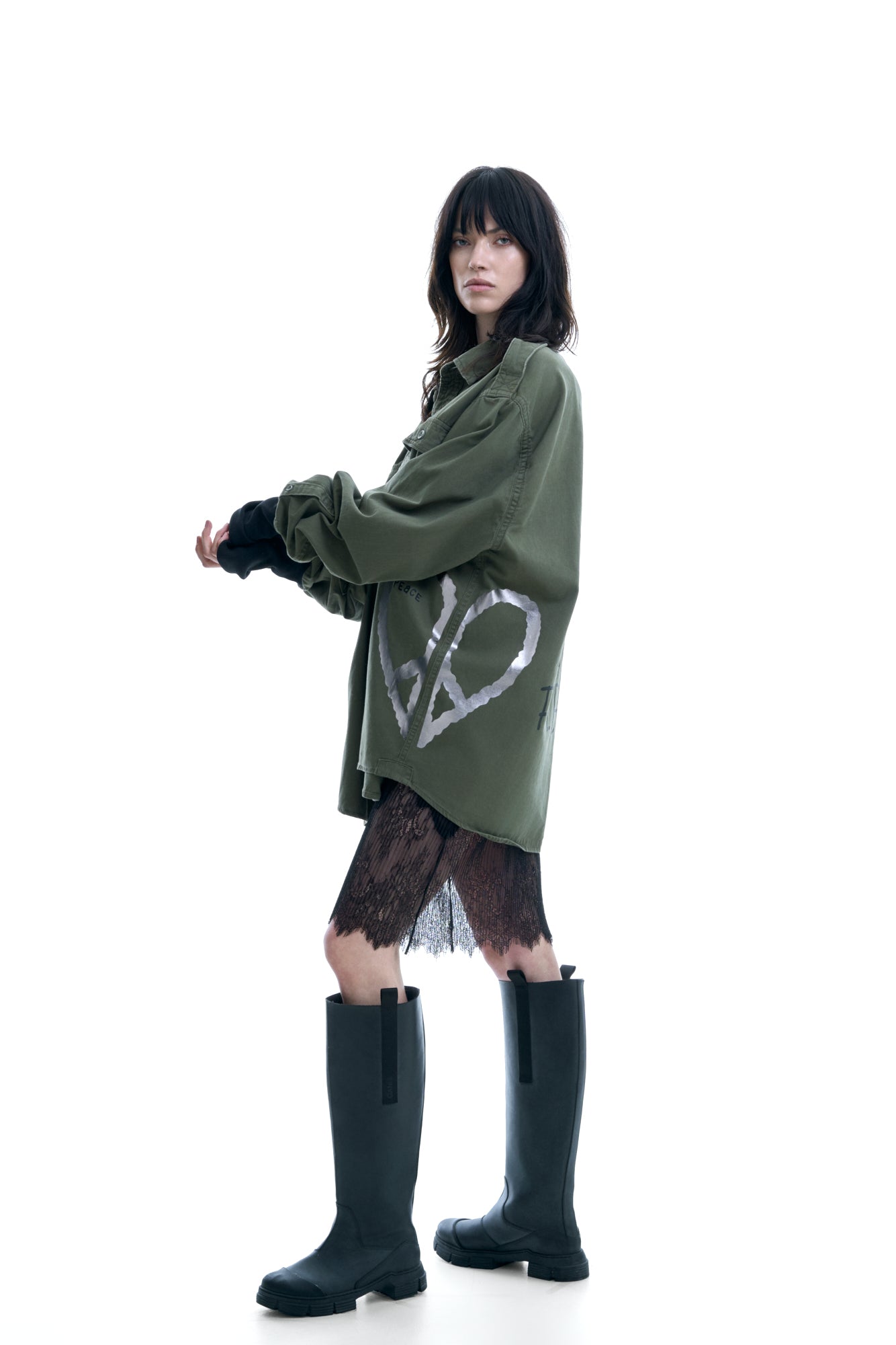 DEAR WORLD MILITARY BLOUSE JACKET