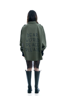 DEAR WORLD MILITARY BLOUSE JACKET