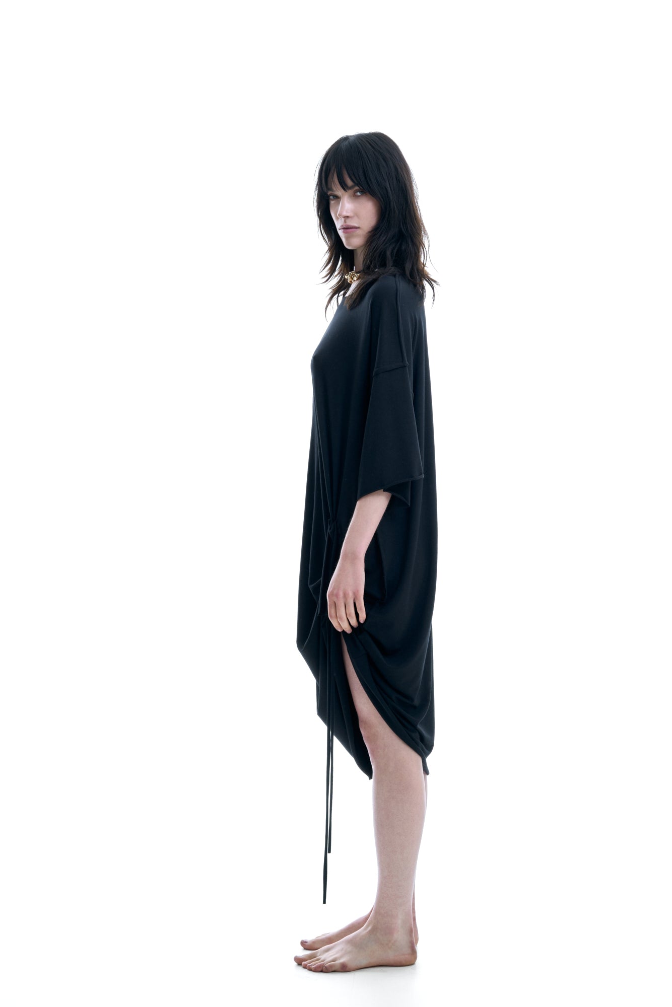 AVANTGARDE MODAL JERSEY SHIRTDRESS