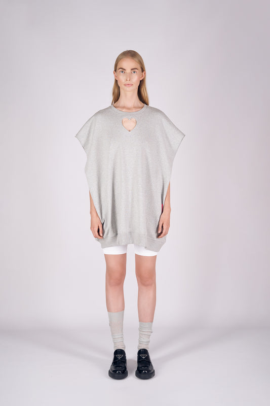 NORDIC DRY CUT OUT HEART GREY