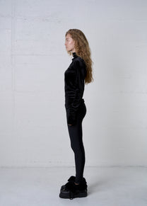 VELVET TURTLENECK SHIRT
